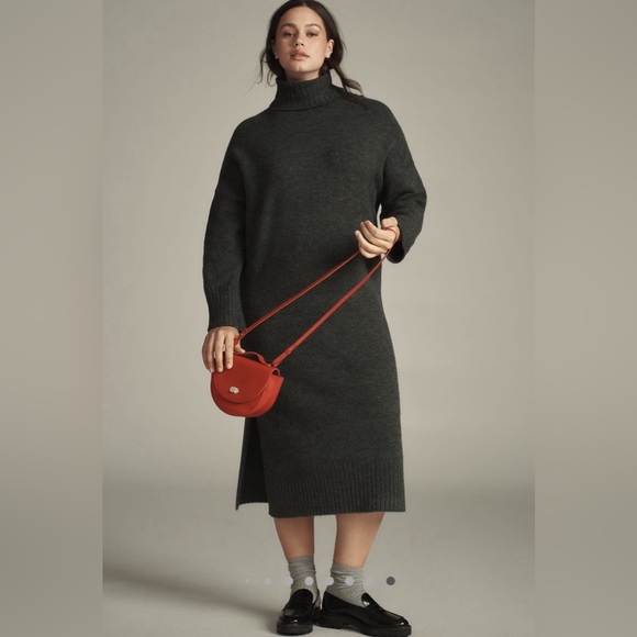 NWT! Anthro Daily Practice Karigan Midi Sweater Dress: Turtleneck Edition ☂️ - Picture 9 of 12